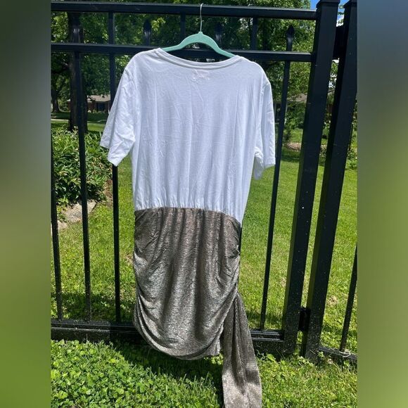 Anthropologie Porridge Metallic Twofer Mini Dress NWT - Picture 9 of 9